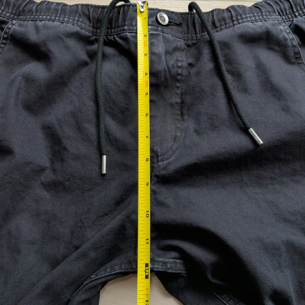 Nike Air Jordan Essentials Chicago Pants Mens M Black Canvas Cargo‎ FN6364-010